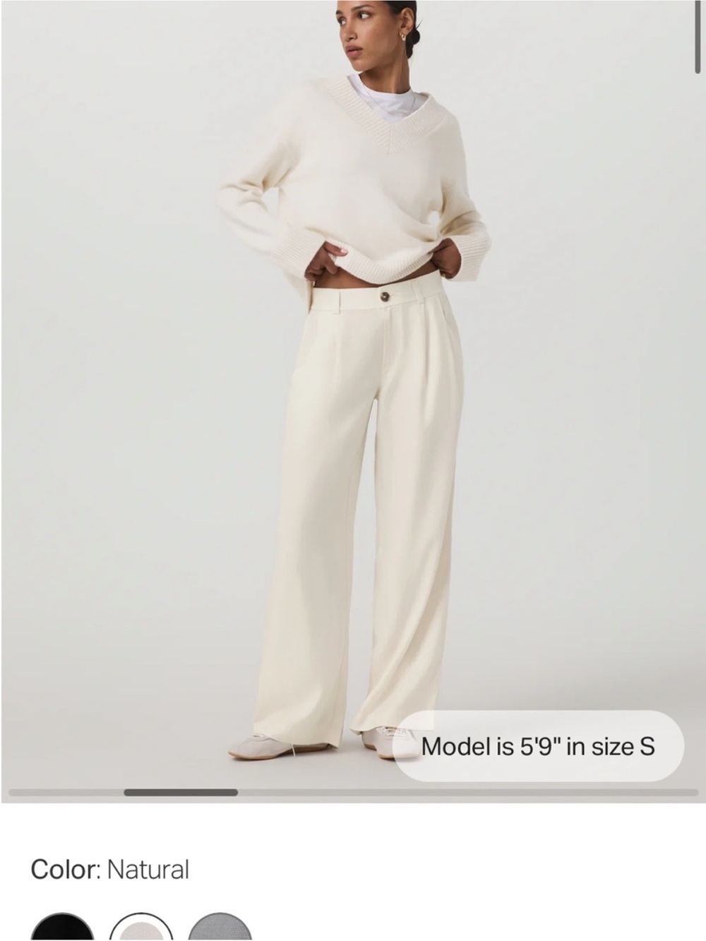 Vuori Trestles Twill Wideleg pant sz M, 31” inseam tan color